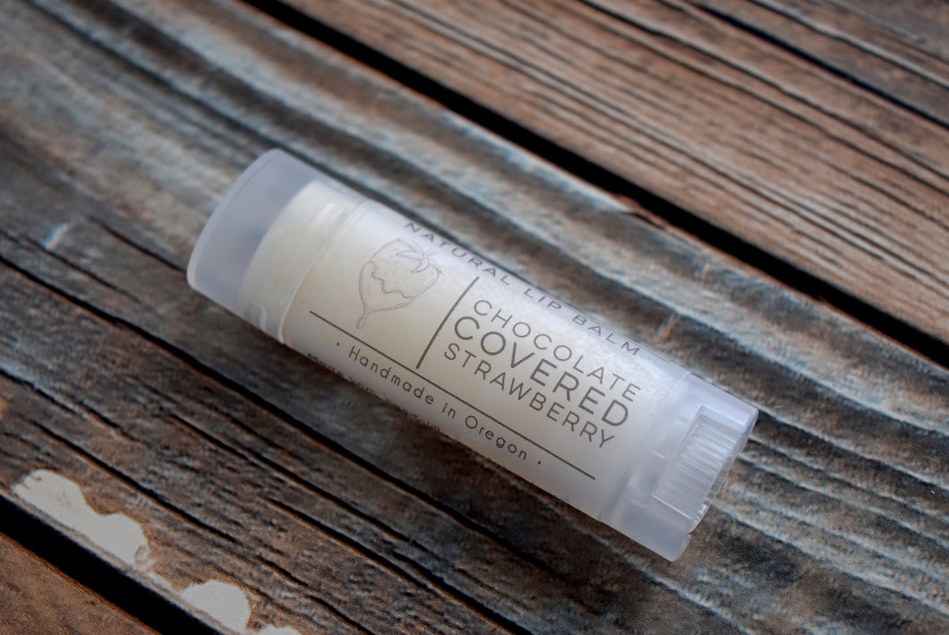 Chocolate Covered Strawberries Lip balm - wandering pines cottage
