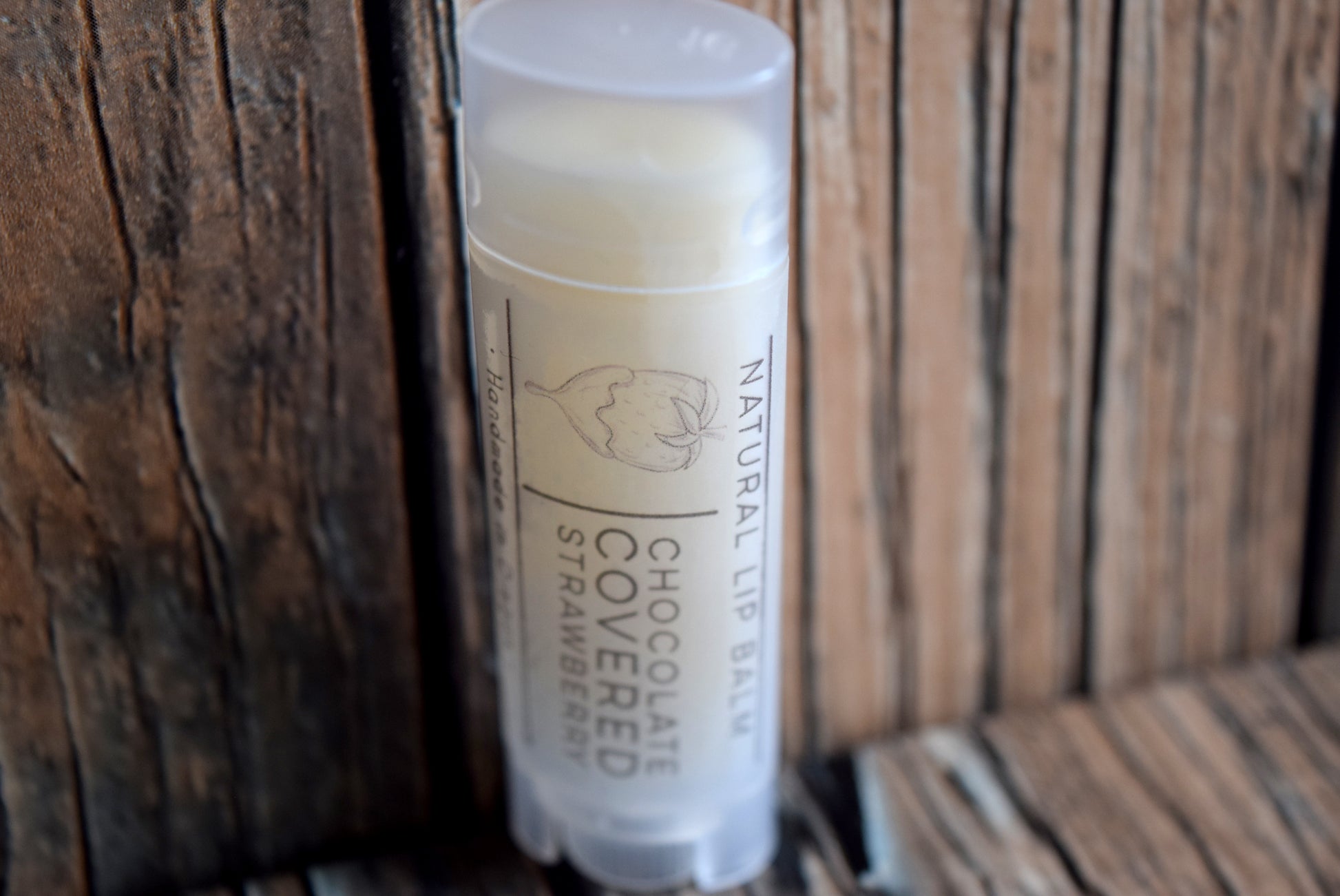 Chocolate and strawberry Lip balm - wandering pines cottage