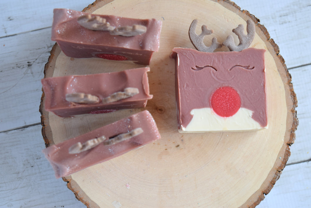 christmas soap rudolph wandering pines cottage