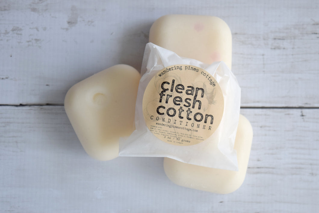 clean fresh cotton solid conditioner - wandering pines cottage