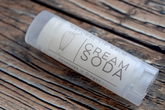 cream soda flavored lip balm - wandering pines cottage