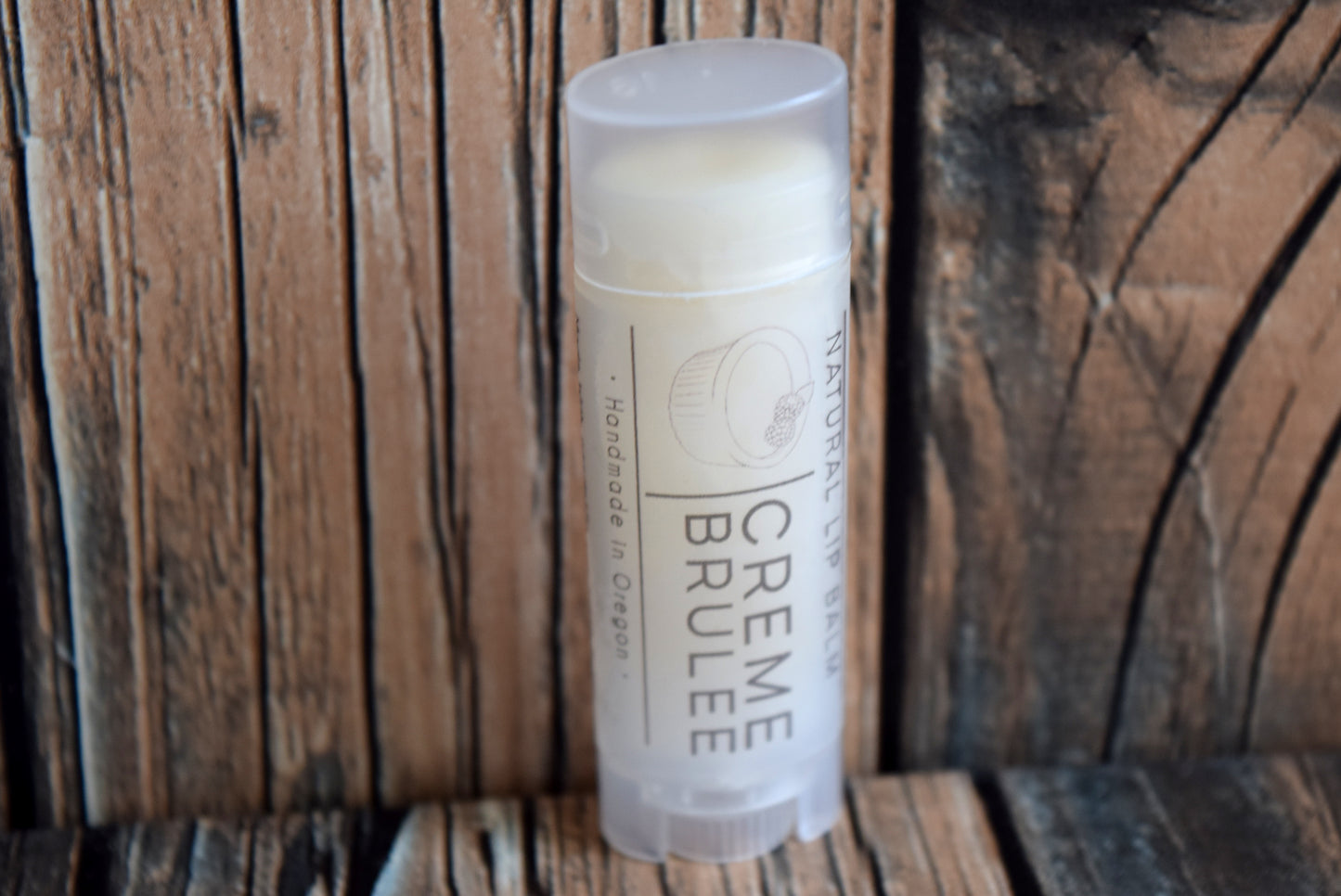 Natural lip balm Creme Brulee - wandering pines cottage