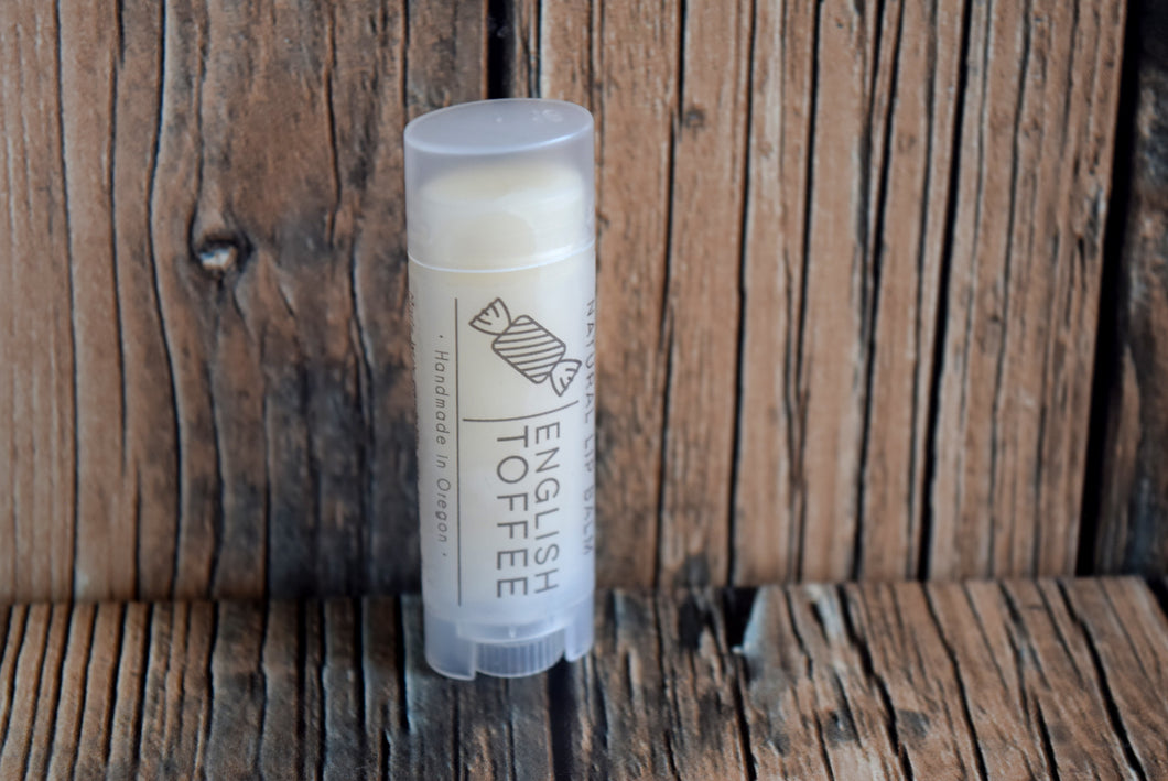 English Toffee Flavored Lip balm - wandering pines cottage