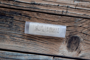 Fruit Punch lip balm flavor in a tube - wandering pines cottage