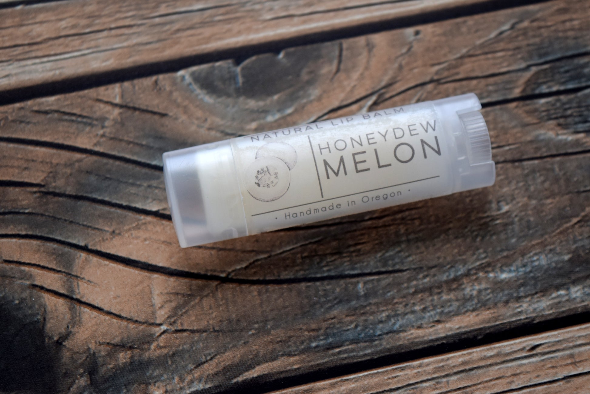 Honeydew Melon vegan lip balm - wandering pines cottage
