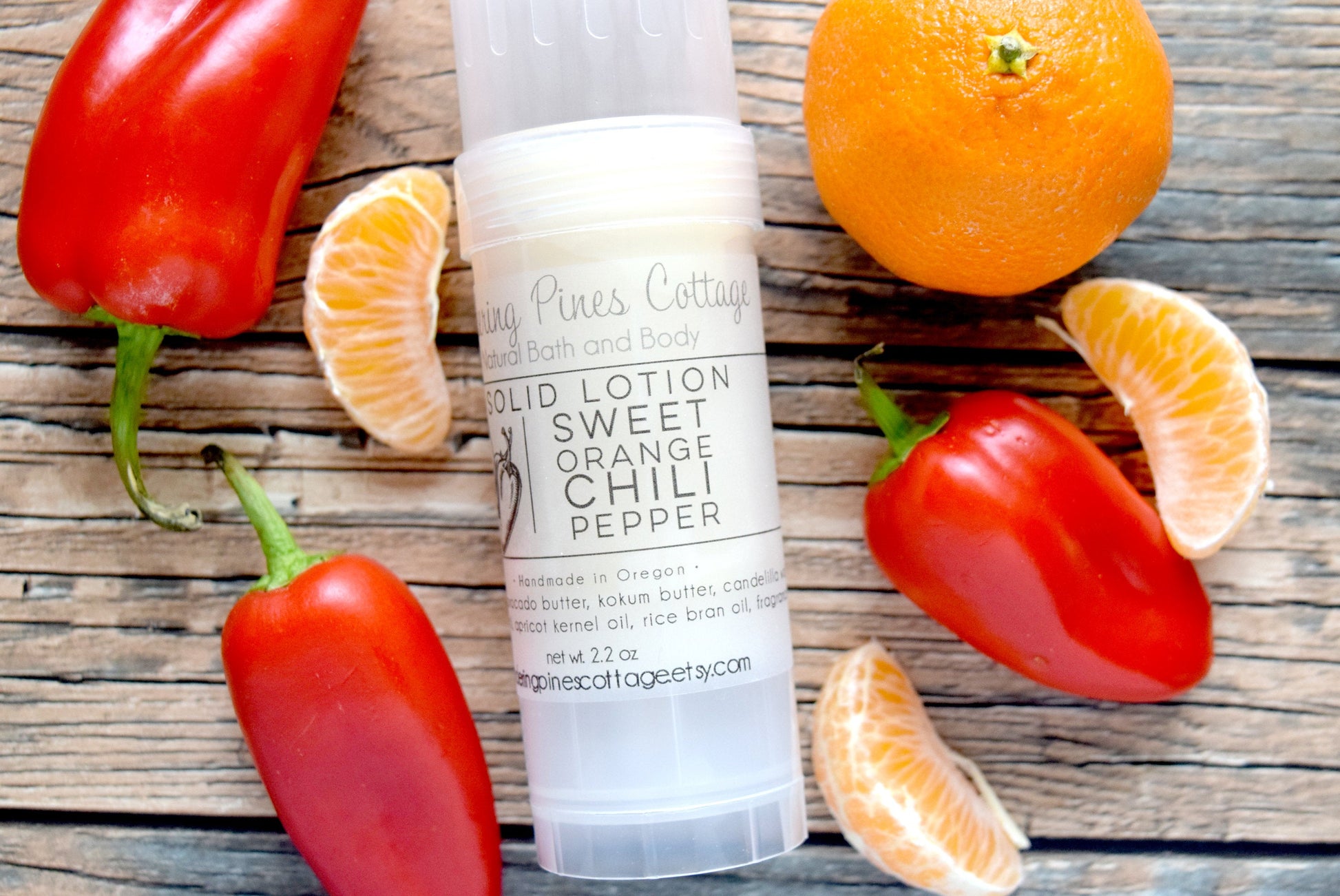 Solid Lotion Sweet Orange chili Pepper