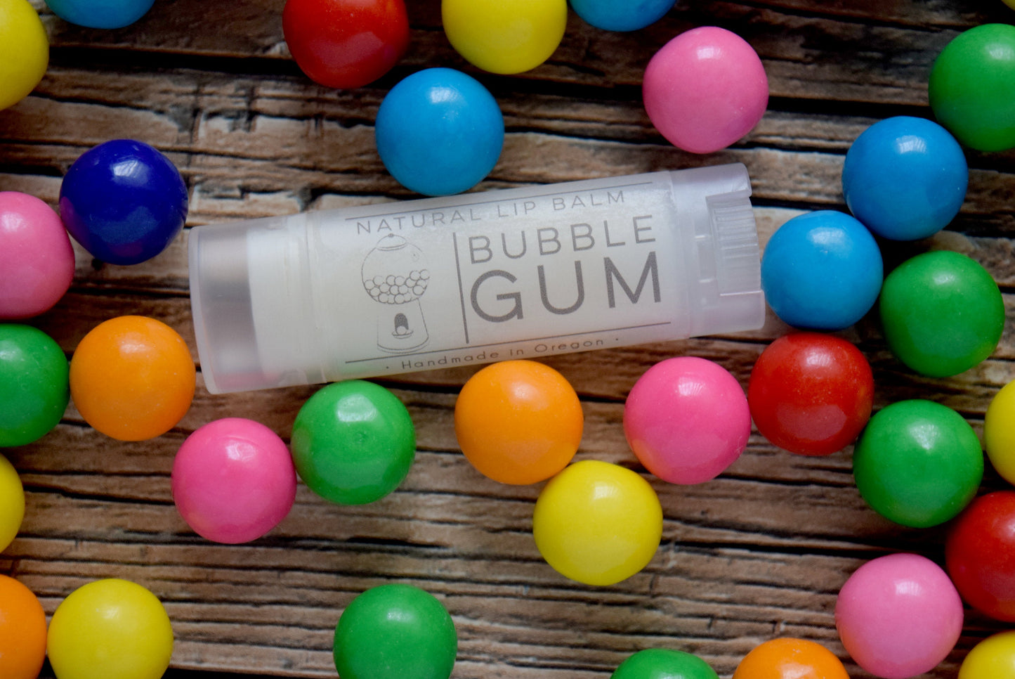 Bubblegum Flavored natural vegan lip balm