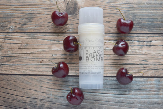 Black Cherry Bomb Solid Lotion Bar