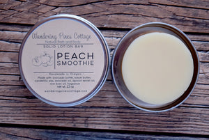 Peach Smoothie Solid Lotion Bar Tin