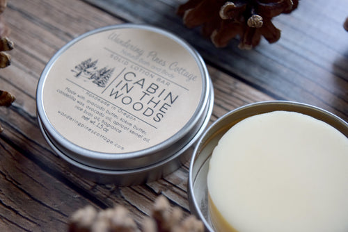 Cabin the Woods lotion bar for men