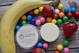 Monkey Farts Solid Lotion Bar in a Tin