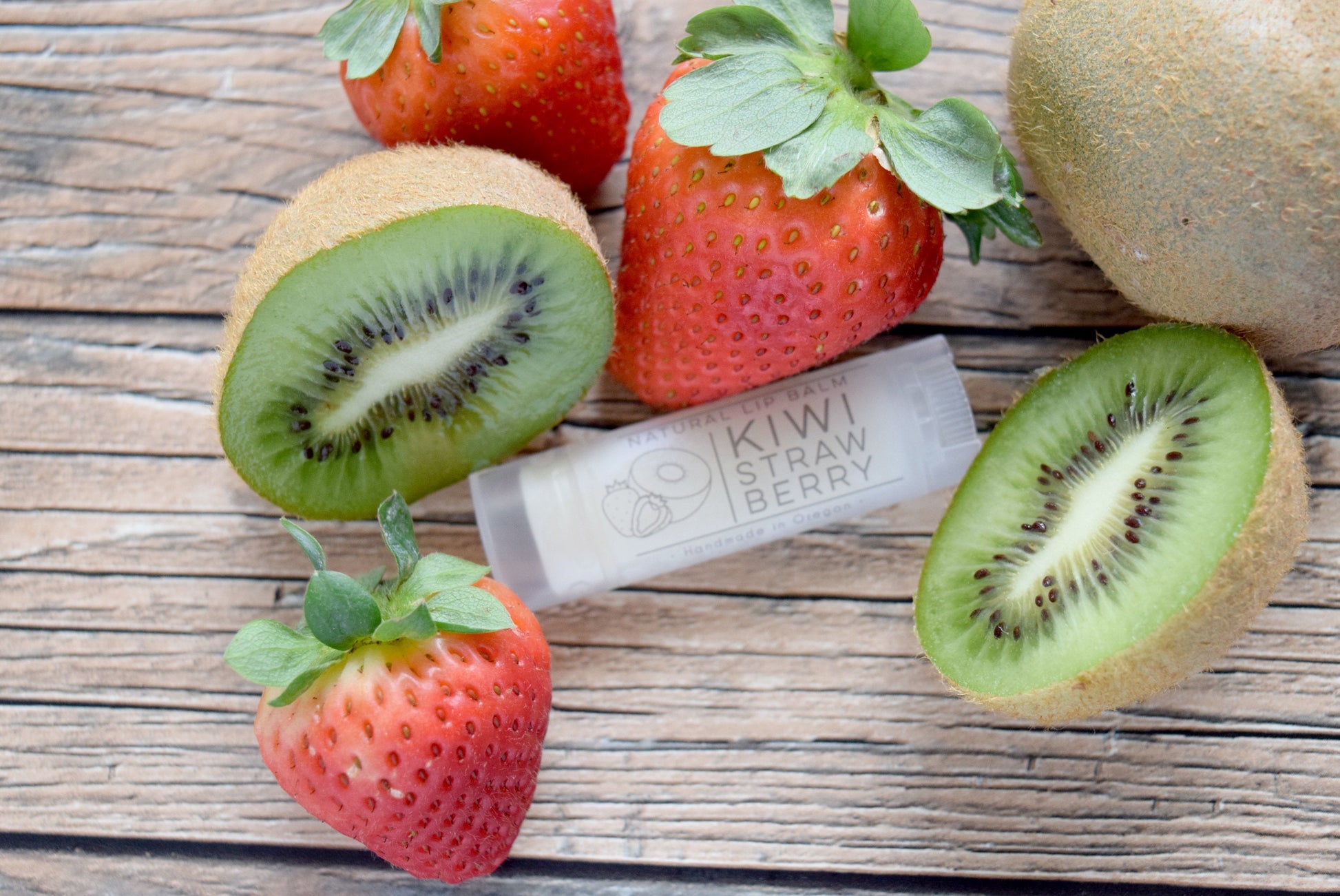 Kiwi Strawberry Lip balm- wandering pines cottage