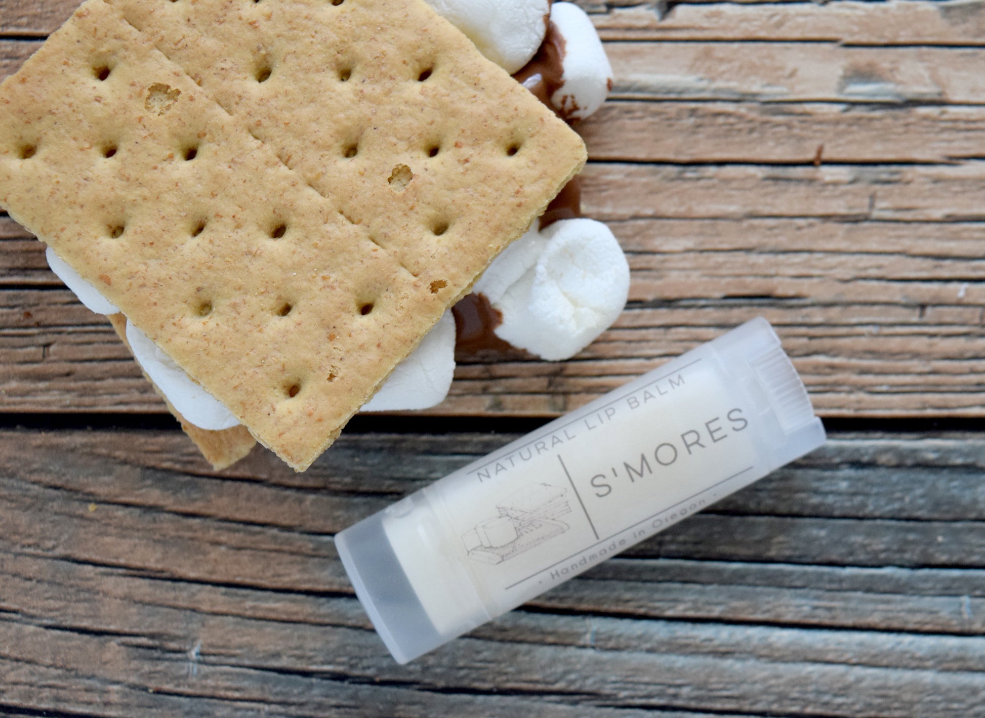 S'mores Flavored Vegan Lip balm