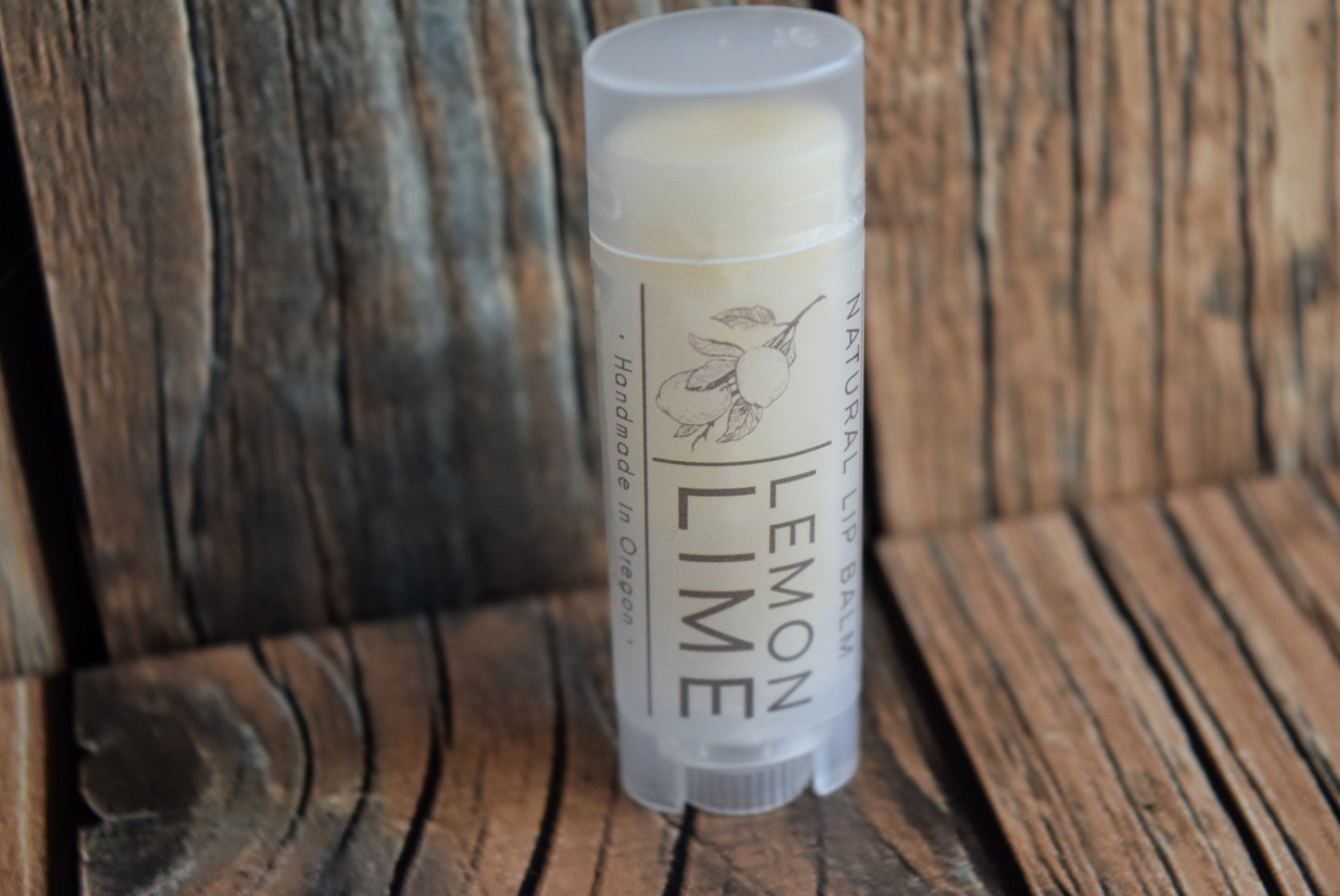 Natural Lip balm in oval lip balm tube