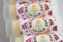 Load image into Gallery viewer, lip balm birthday cake - wandering pines cottage