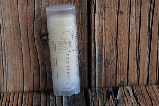 Pomegranate natural lip balm - wandering pines cottage