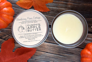 Fall scented solid lotion - wandering pines cottage