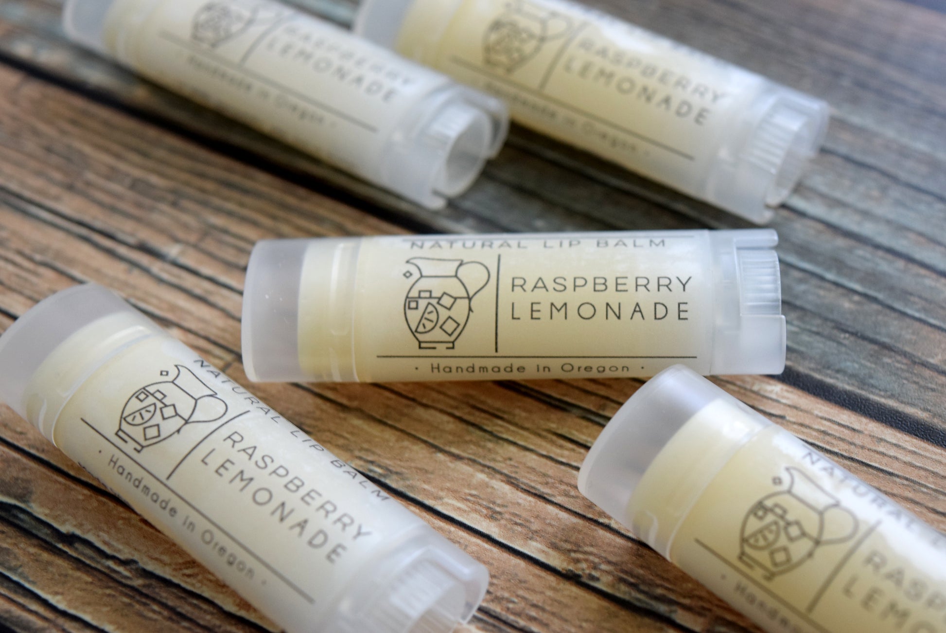 raspberry lemonade lip balm - wandering pines cottage