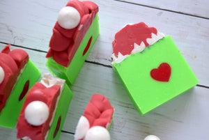 stink stank stunk grinch inspired soap - wandering pines cottage