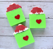 Load image into Gallery viewer, christmas grinch soap - wandering pines cottage
