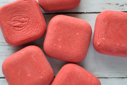 strawberry shampoo bar - wandering pines cottage