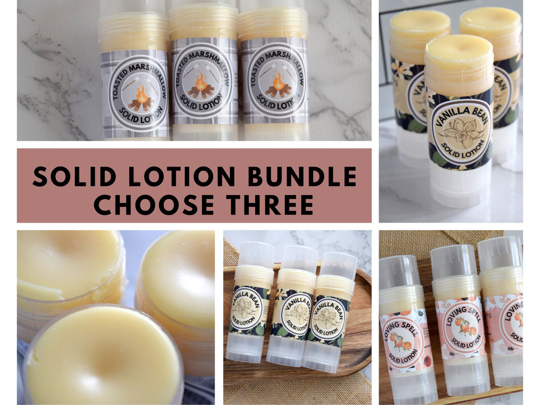Solid Lotion Bundle of 3