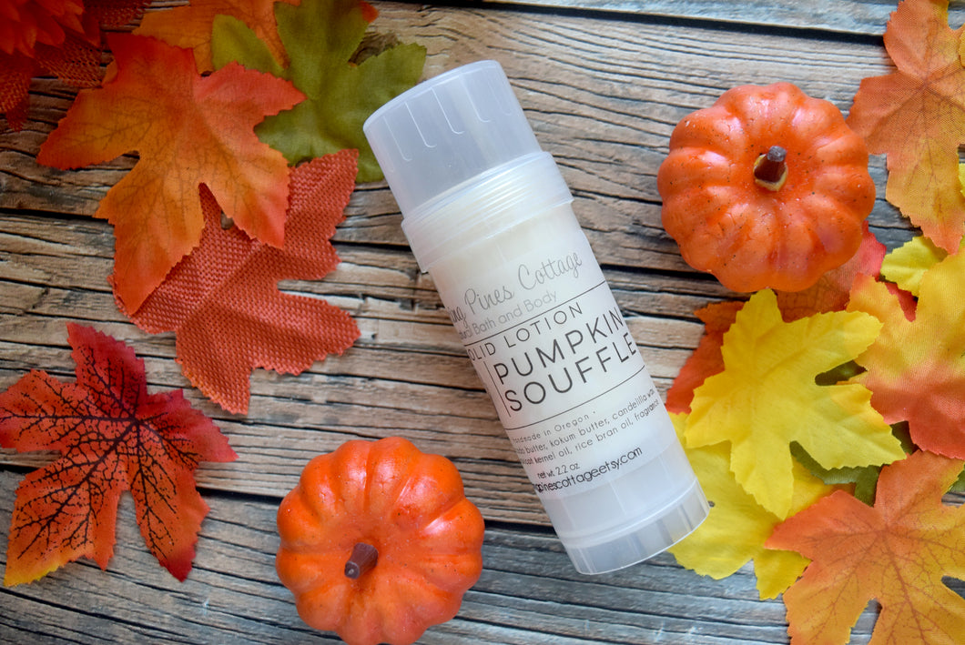 Pumpkin Souffle Solid lotion - wandering pines cottage