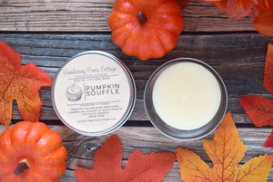 Fall scented lotion in a tin - wandering pines cottage