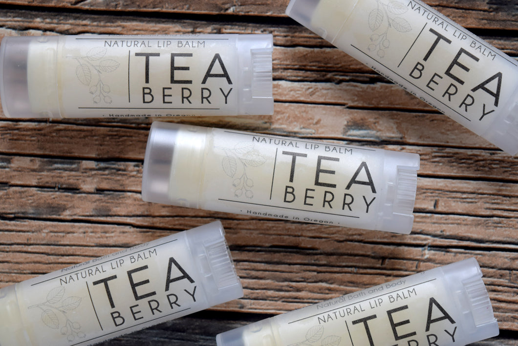 Teaberry flavored lip balm - wandering pines cottage
