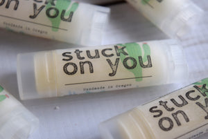 stuck on you cactus lip balm - wandering pines cottage