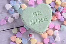 Load image into Gallery viewer, be mine conversation heart bath bomb - wandering pines cottage