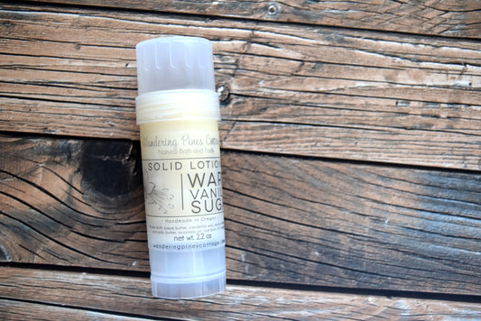 warm Vanilla sugar lotion  - wandering pines cottage