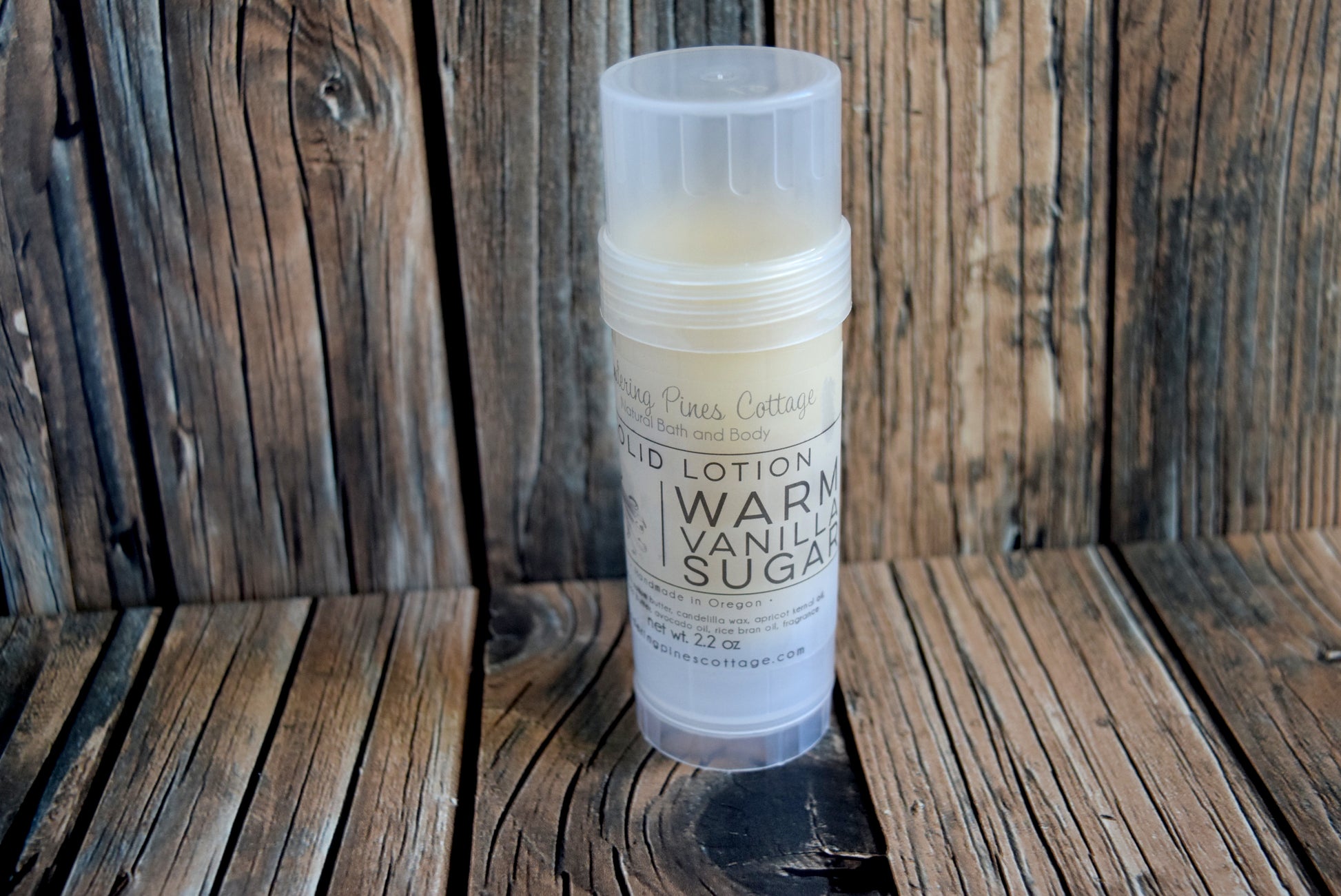 Solid lotion warm vanilla sugar - wandering pines cottage